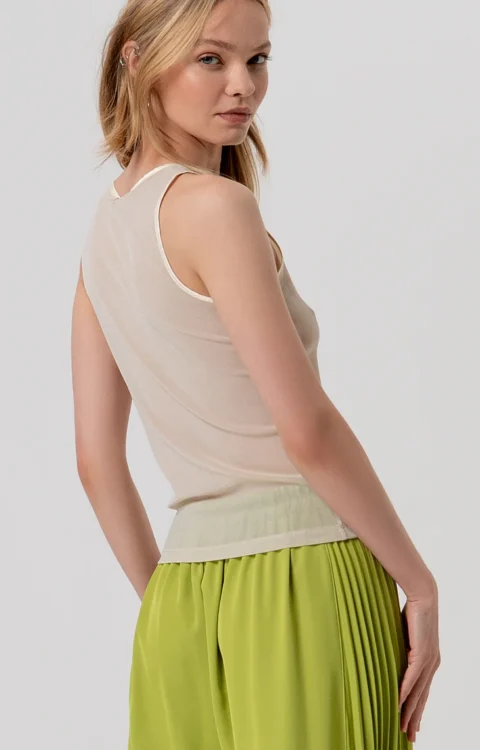 CANOTTA TOP ORO LUREX Fracomina