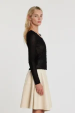 CARDIGAN PIZZO NERO Relish