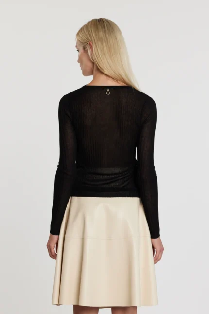 CARDIGAN PIZZO NERO Relish