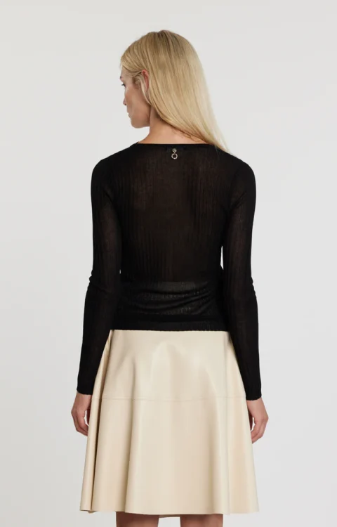 CARDIGAN PIZZO NERO Relish