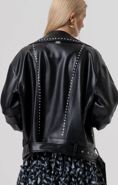 CHIODO OVER NERO BORCHIATO Fracomina