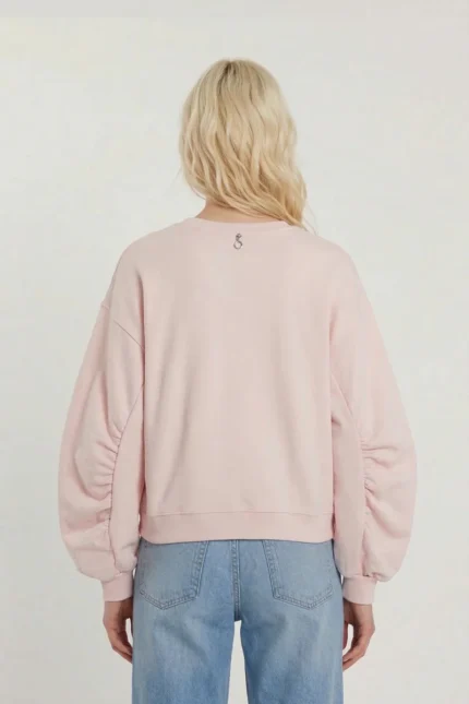 FELPA ROSA CON PERLE relish