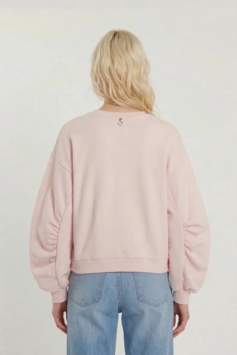 FELPA ROSA CON PERLE relish