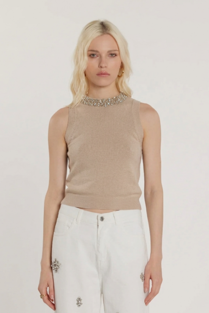 GILET GIOIELLO BEIGE Relish