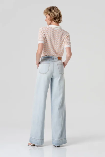 JEANS A PALAZZO DENIM CHIARO Fracomina