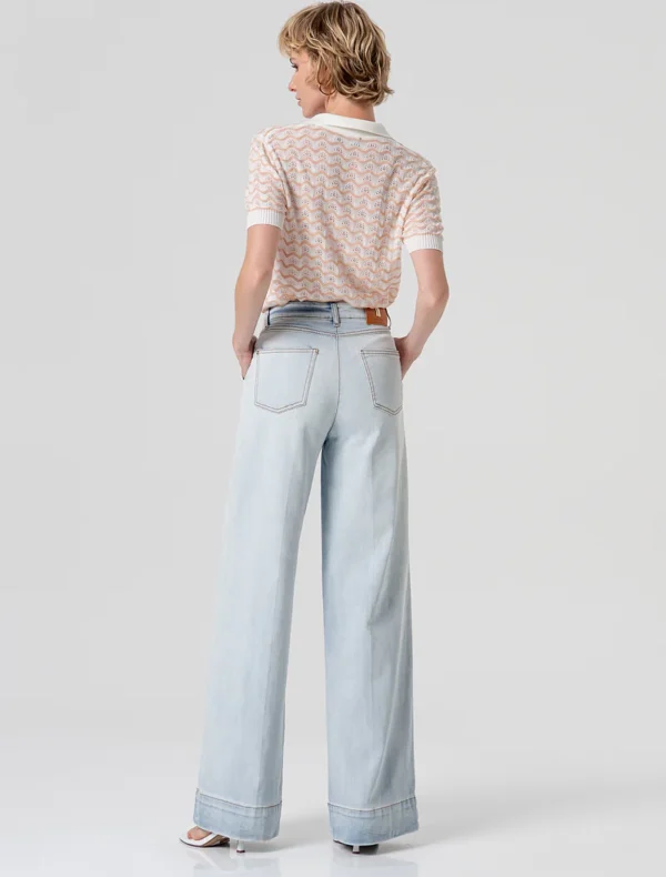 JEANS A PALAZZO DENIM CHIARO Fracomina