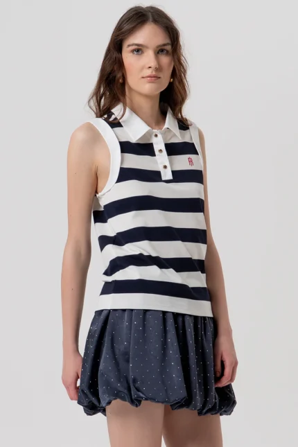 POLO SENZA MANICHE A RIGHE Fracomina