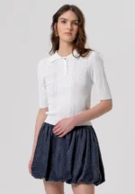 POLO IN MAGLIA BIANCA Fracomina