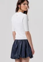 POLO IN MAGLIA BIANCA Fracomina