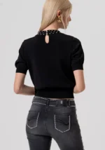 PULL NERO CON BORCHIE Fracomina