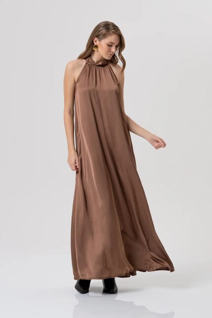 ABITO LUNGO SCIVOLATO CACAO Fracomina