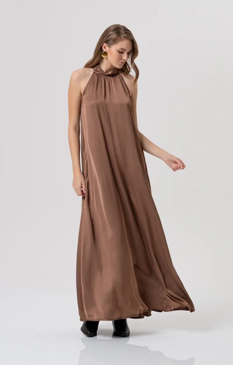 ABITO LUNGO SCIVOLATO CACAO Fracomina
