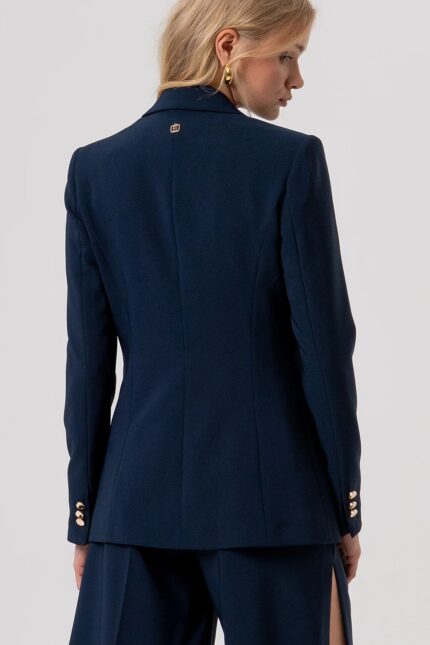 BLAZER MONOPETTO BLU Fracomina