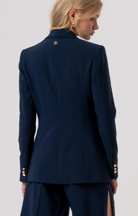 BLAZER MONOPETTO BLU Fracomina