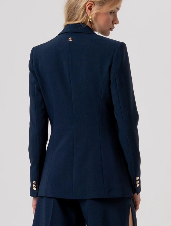 BLAZER MONOPETTO BLU Fracomina