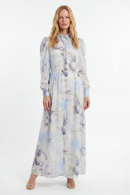 ABITO LUNGO FIORI PASTELLO Silence