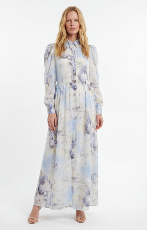 ABITO LUNGO FIORI PASTELLO Silence