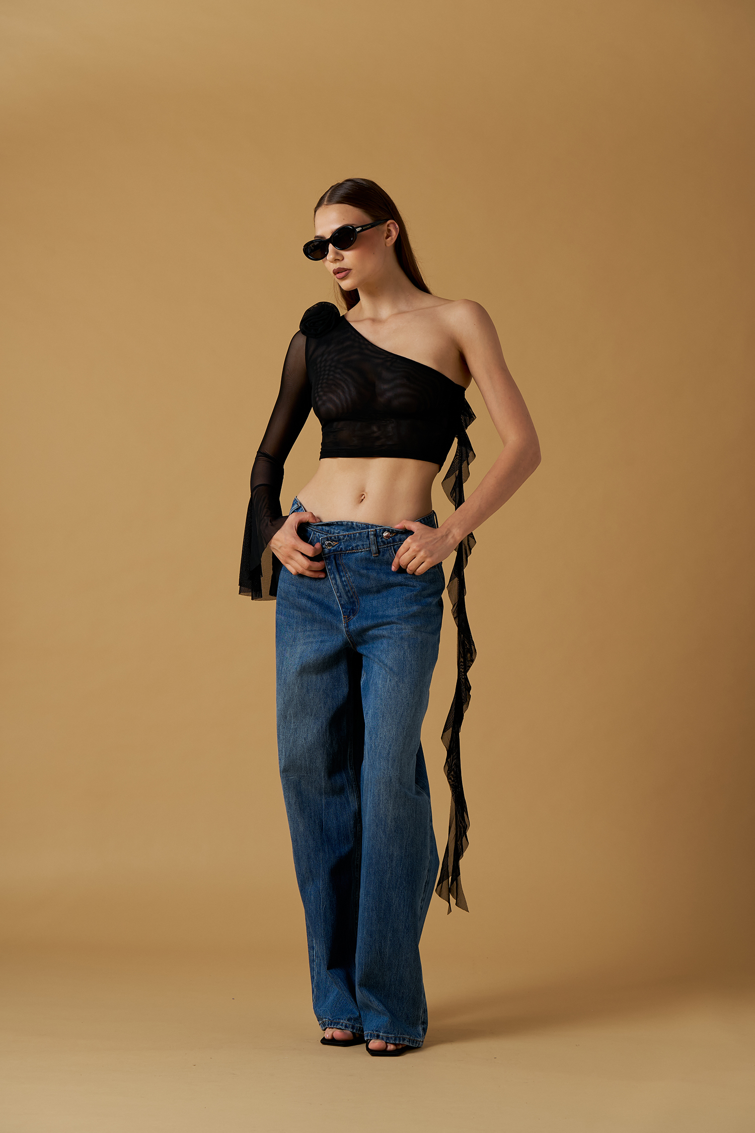 MAGLIA MONOSPALLE NERA No Secrets MAGLIA MONOSPALLE NERA No Secrets